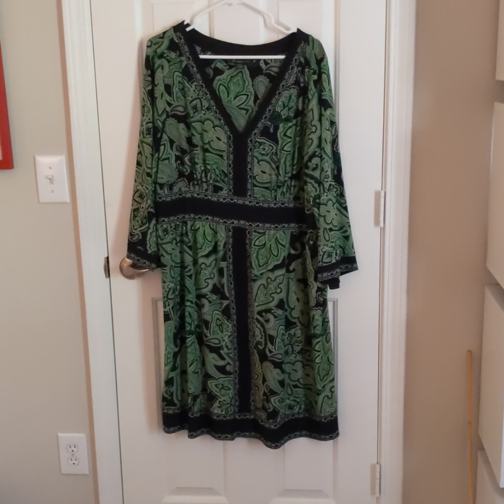 Green Paisley dress